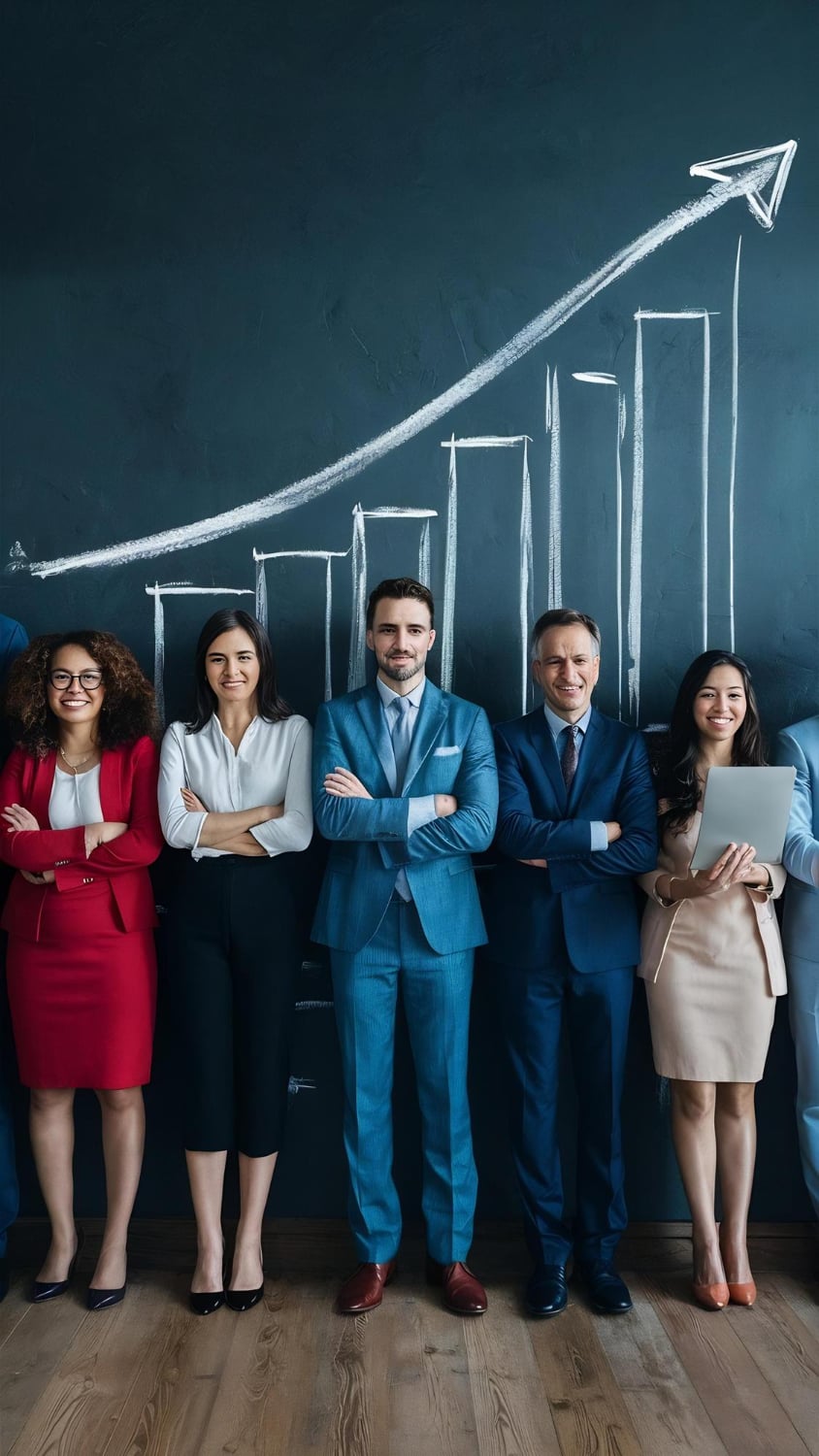 Team collaborating on solving business challenges